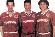 Oscar Mena, Gustavo Falaschi y Gustavo Siviero